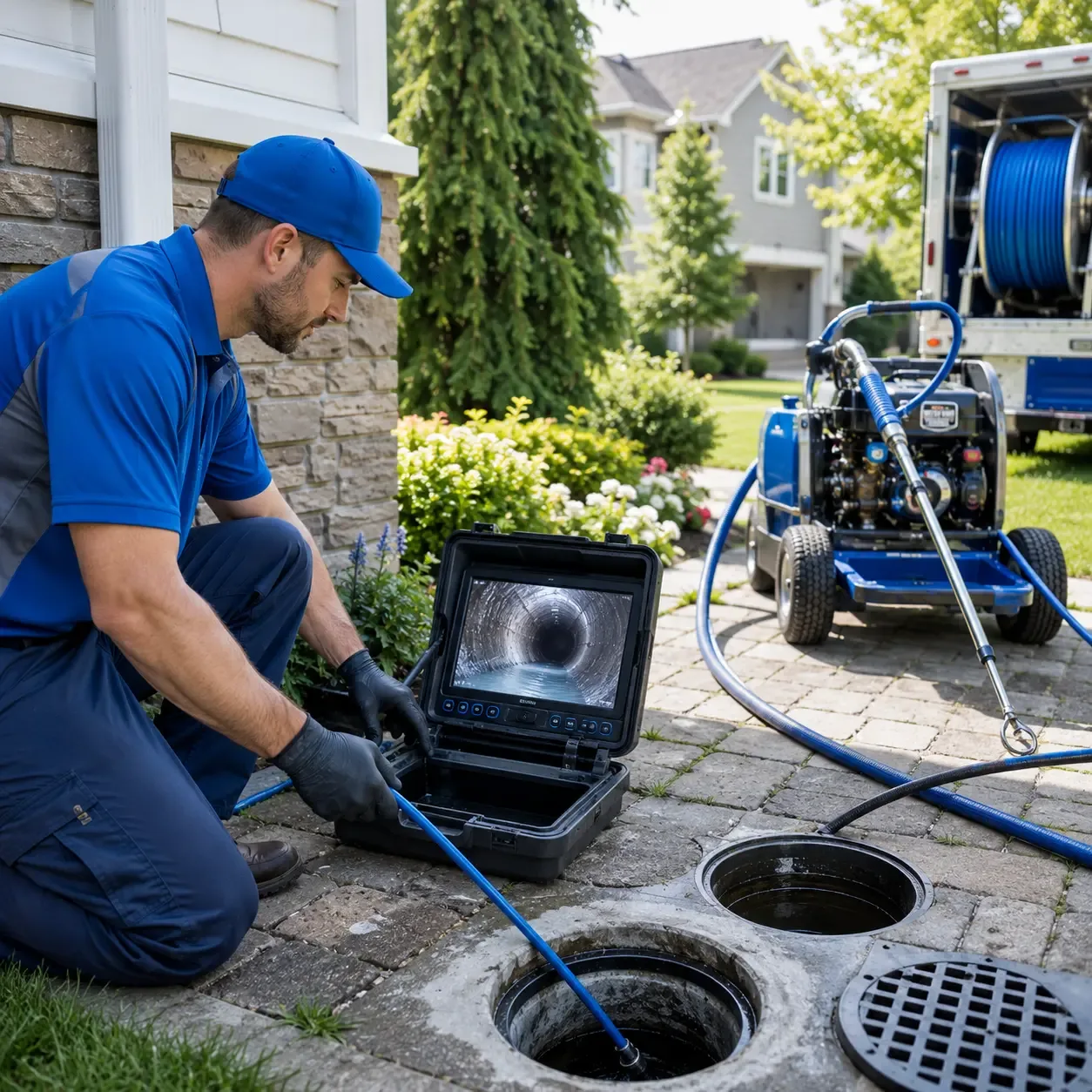 Outdoor drain cleaning professionals serving Barton, MD
