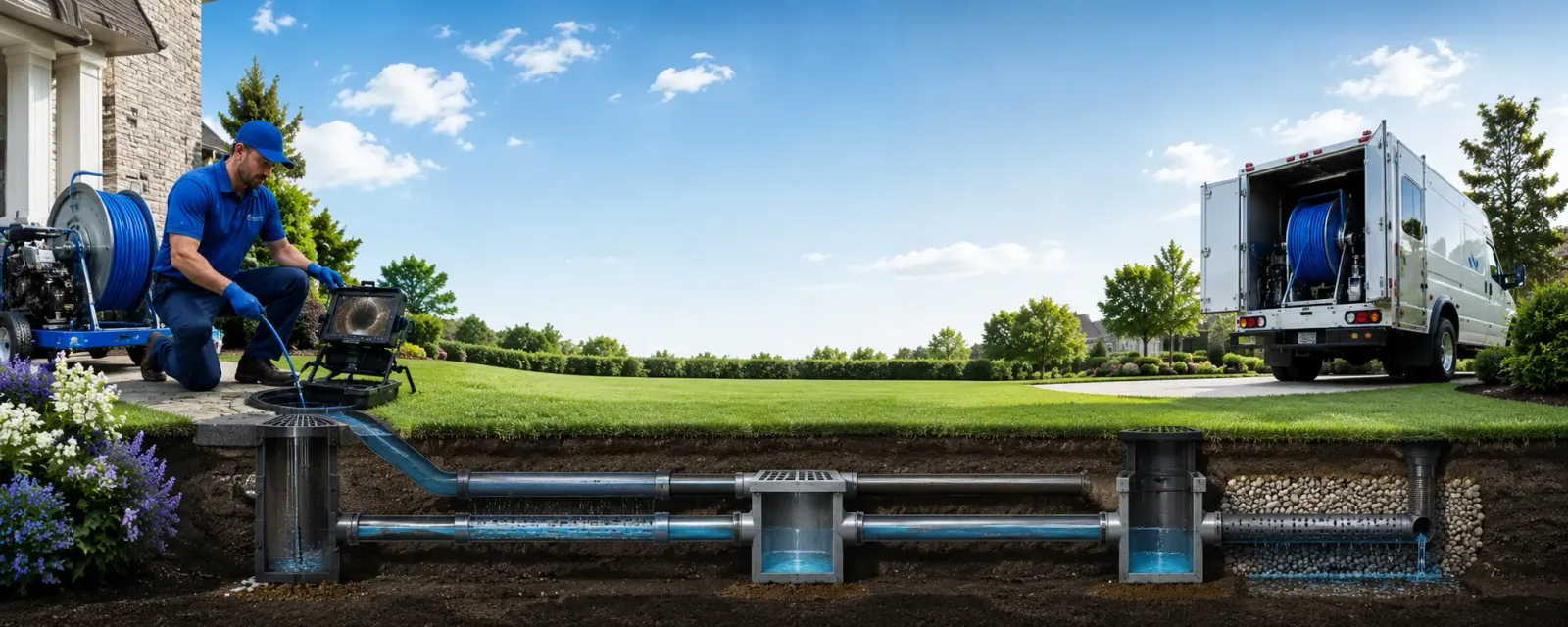 Outdoor drain cleaning information for Barton, MD
